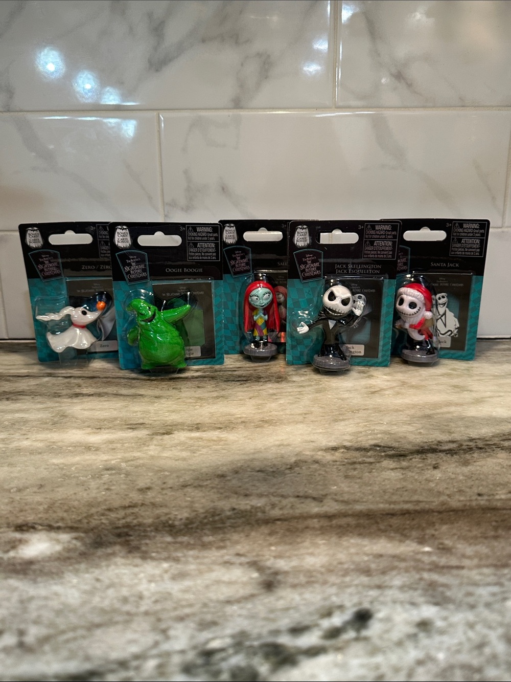 Disney Nightmare Before Christmas Set 2" PVC Mini Figures Jack Sally Zero Oogie